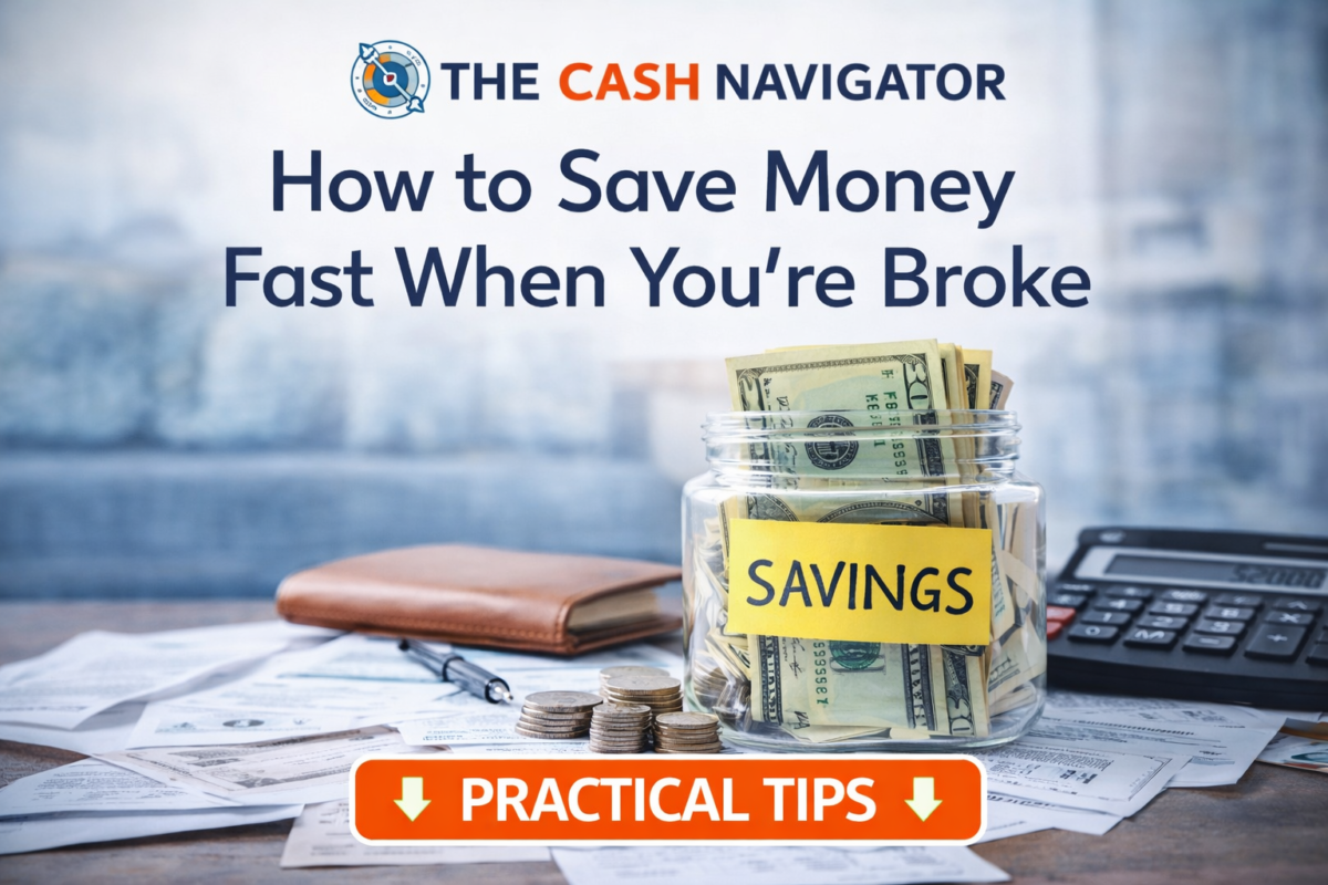 How to Save Money Fast When You're Broke